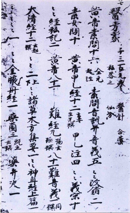 “Nihonkoku-genzaisho-mokuroku” (“日本国見在書目録”)